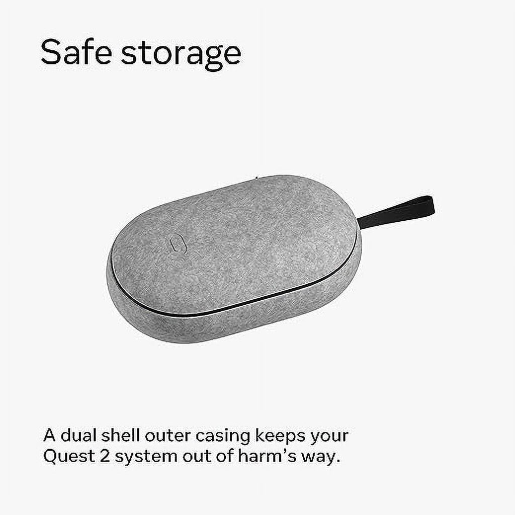 Open Box Quest 2 Carrying Case Lightweight Portable Protection VR 301-00369-01 - GREY