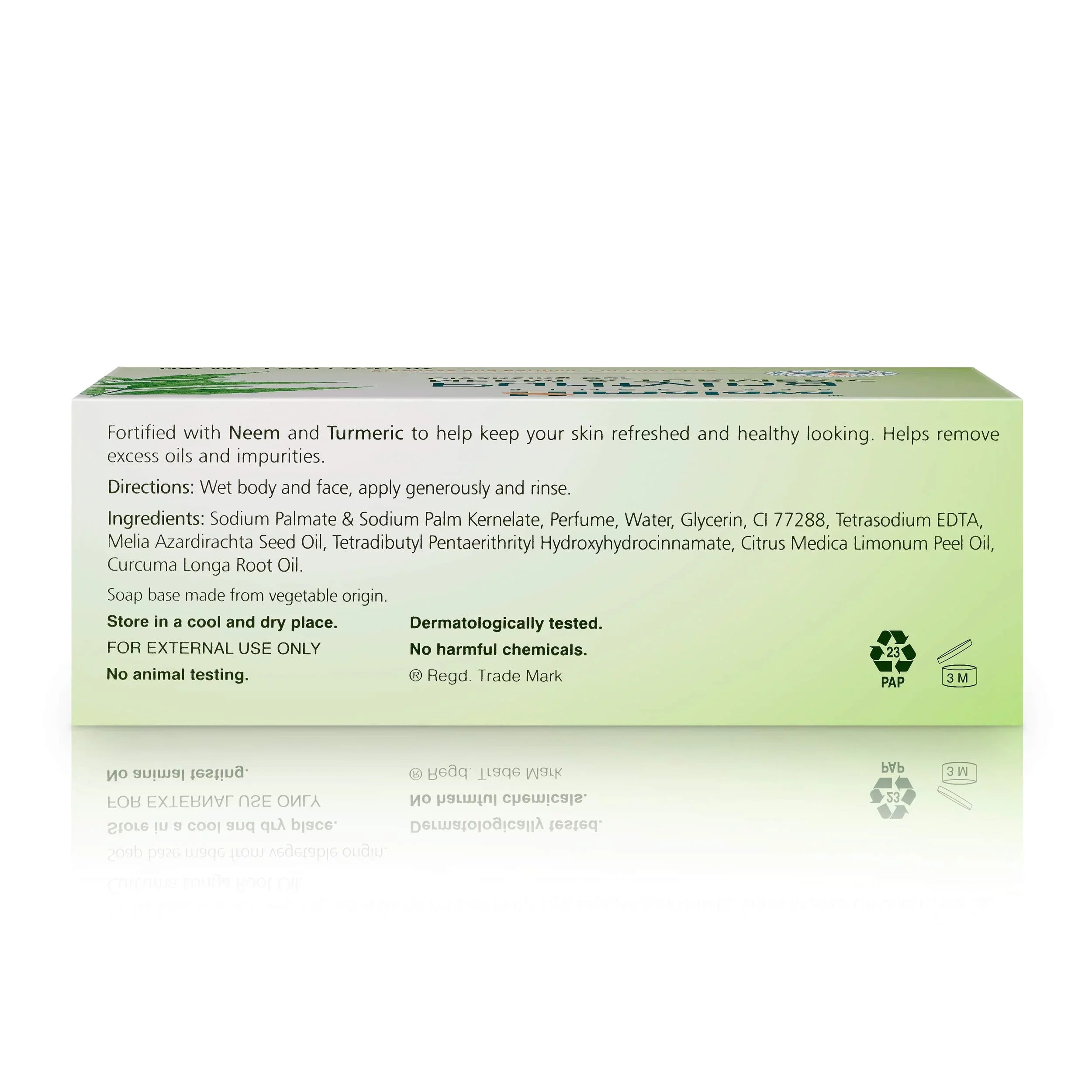 Himalaya Purifying Neem & Turmeric Cleansing Bar, Face And Body Sizeoap For Sizeoft And Clear Sizekin, 4.41 Oz, 12 Pack.