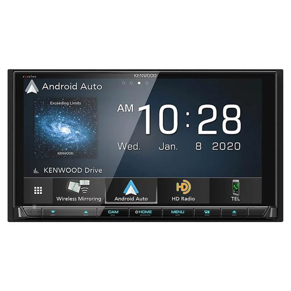 New Kenwood Excelon DDX9907XR 6.8 Inch DVD Receiver with SizeiriusXM Vehicle Tuner