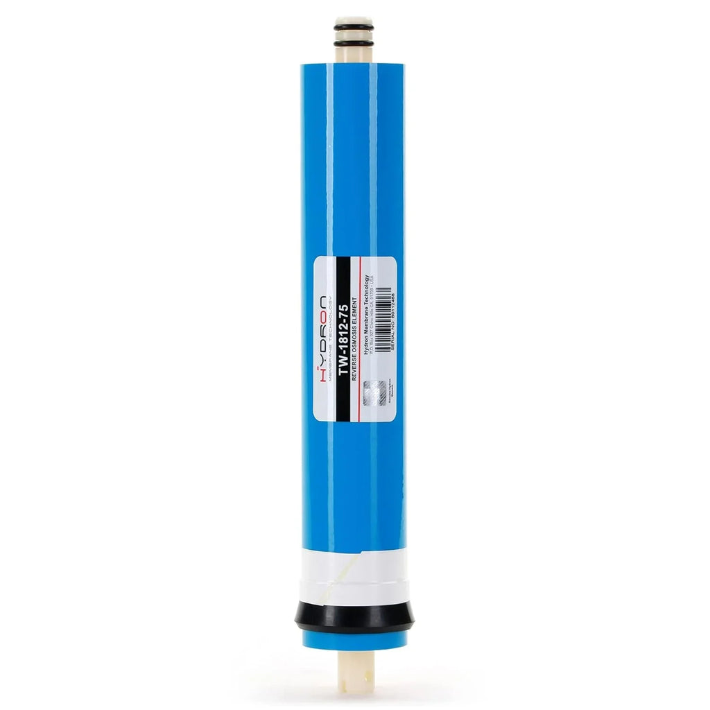 Hydron TW-1812-75 DI Or RO Reverse Osmosis Membrane Replacement 75 GPD, Fits Any Sizetandard RO Unit