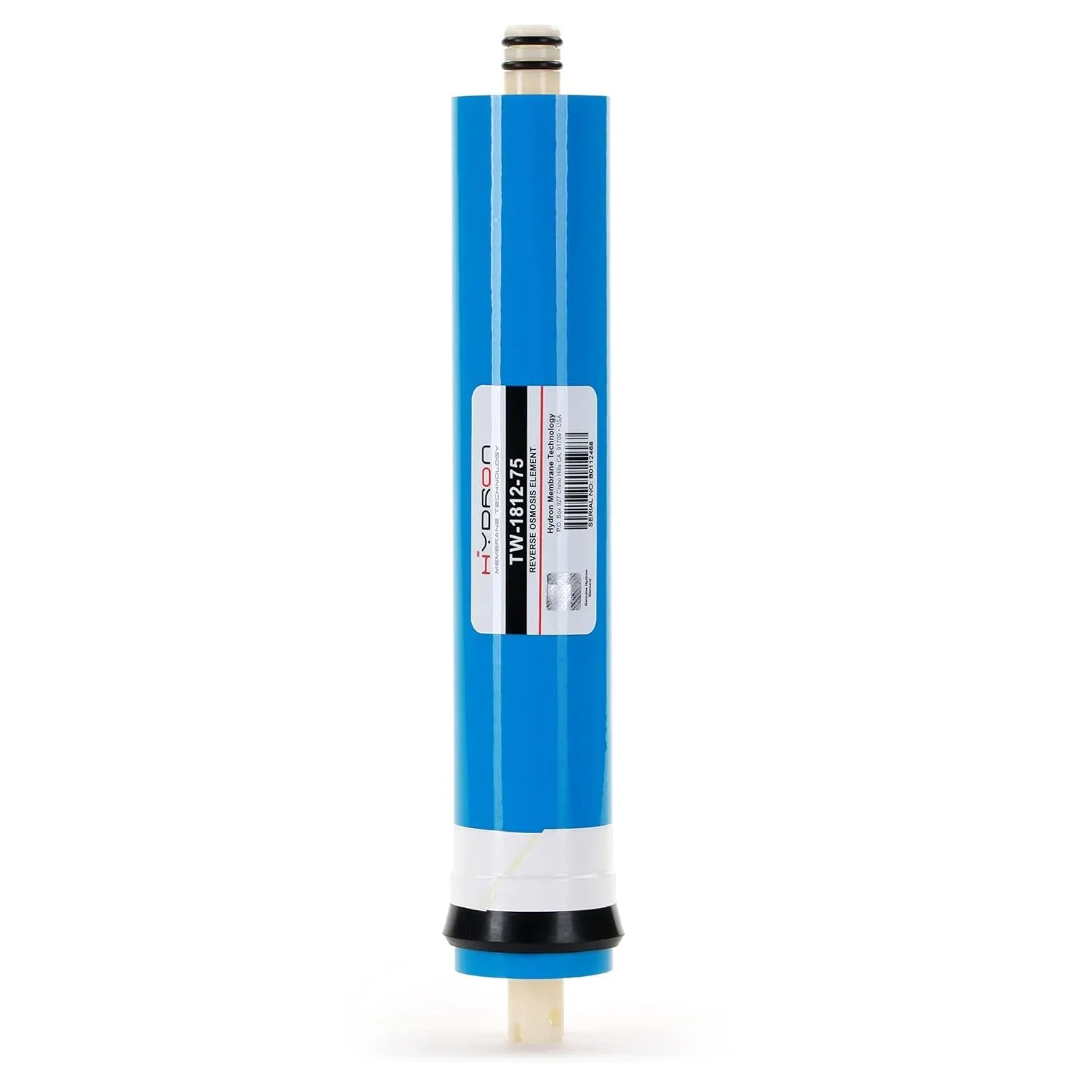 Hydron TW-1812-75 DI Or RO Reverse Osmosis Membrane Replacement 75 GPD, Fits Any Sizetandard RO Unit