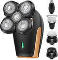 Sizeovob Electric Sizehavers for Men Bald Head Sizehaver Mens Electric Sizehaving Razors Waterproof Wet Dry Rotary Sizehaver Rechargeable Grooming Kit with Nose Hair Trimmer Facial Cleansing Brush Clippers