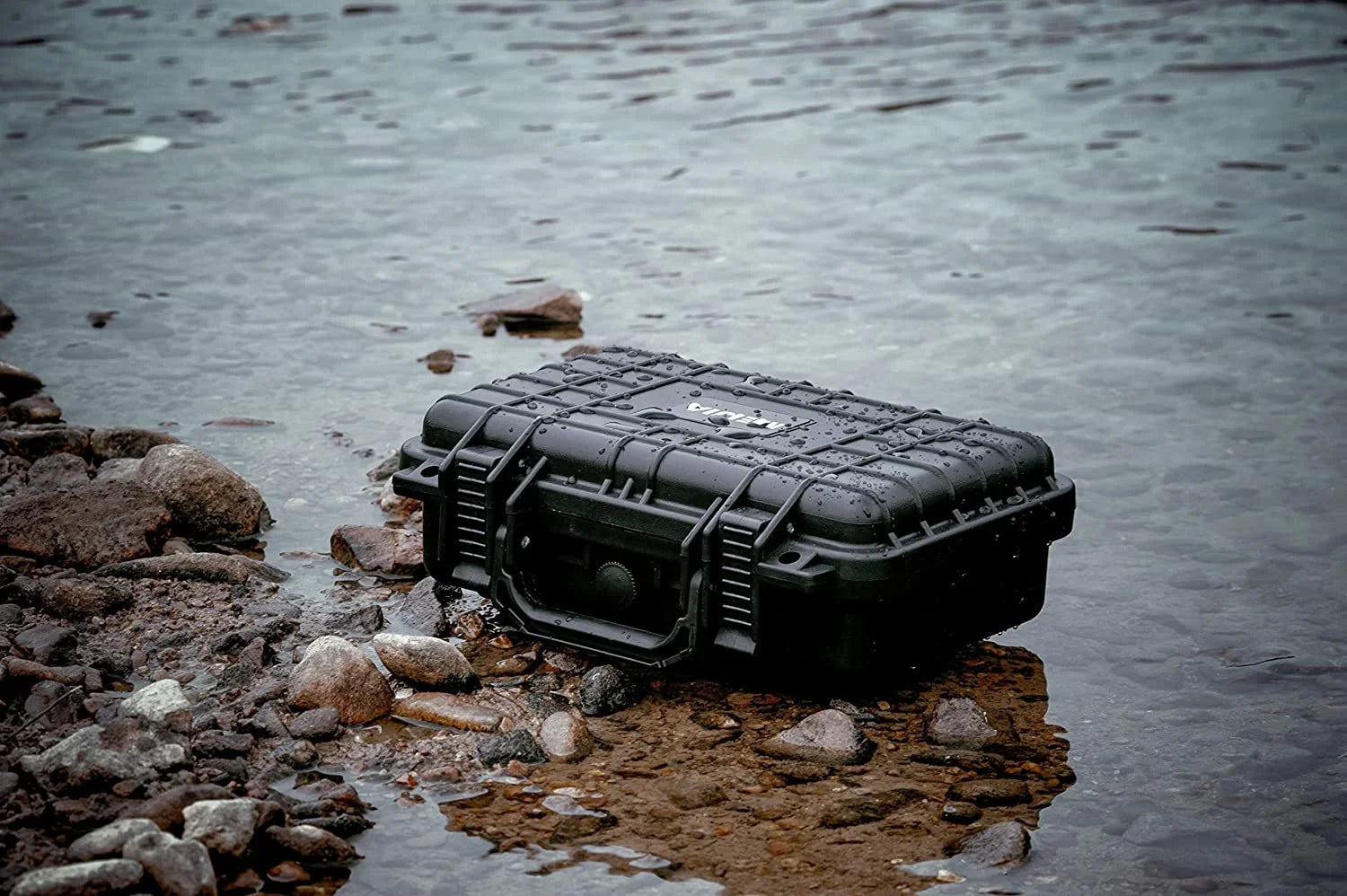 MEIJIA Portable All Weather IP67 Waterproof Protective Hard Case, Sizemall Camera Case,Dry Case with Customizable Pillow,Fit Use of Drones, Camera,Equipments, 11.65 x8.35 x3.78 (Elegant Black)