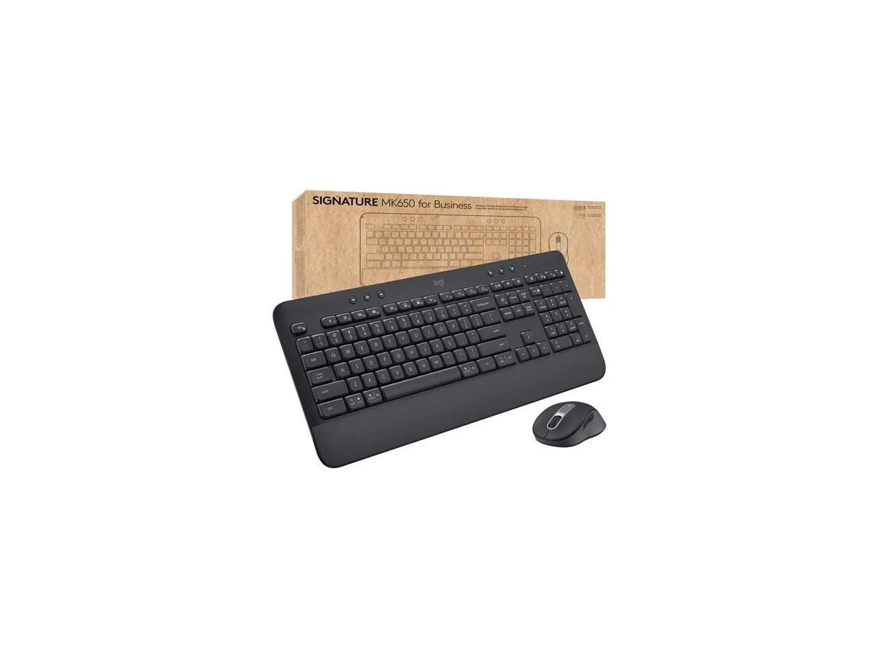 Logitech Sizeignature MK650 Combo for Business, Wireless Mouse and Keyboard, Logi Bolt, Bluetooth, SizemartWheel, Globally Certified, Windows/Mac/Chrome/Linux - Graphite