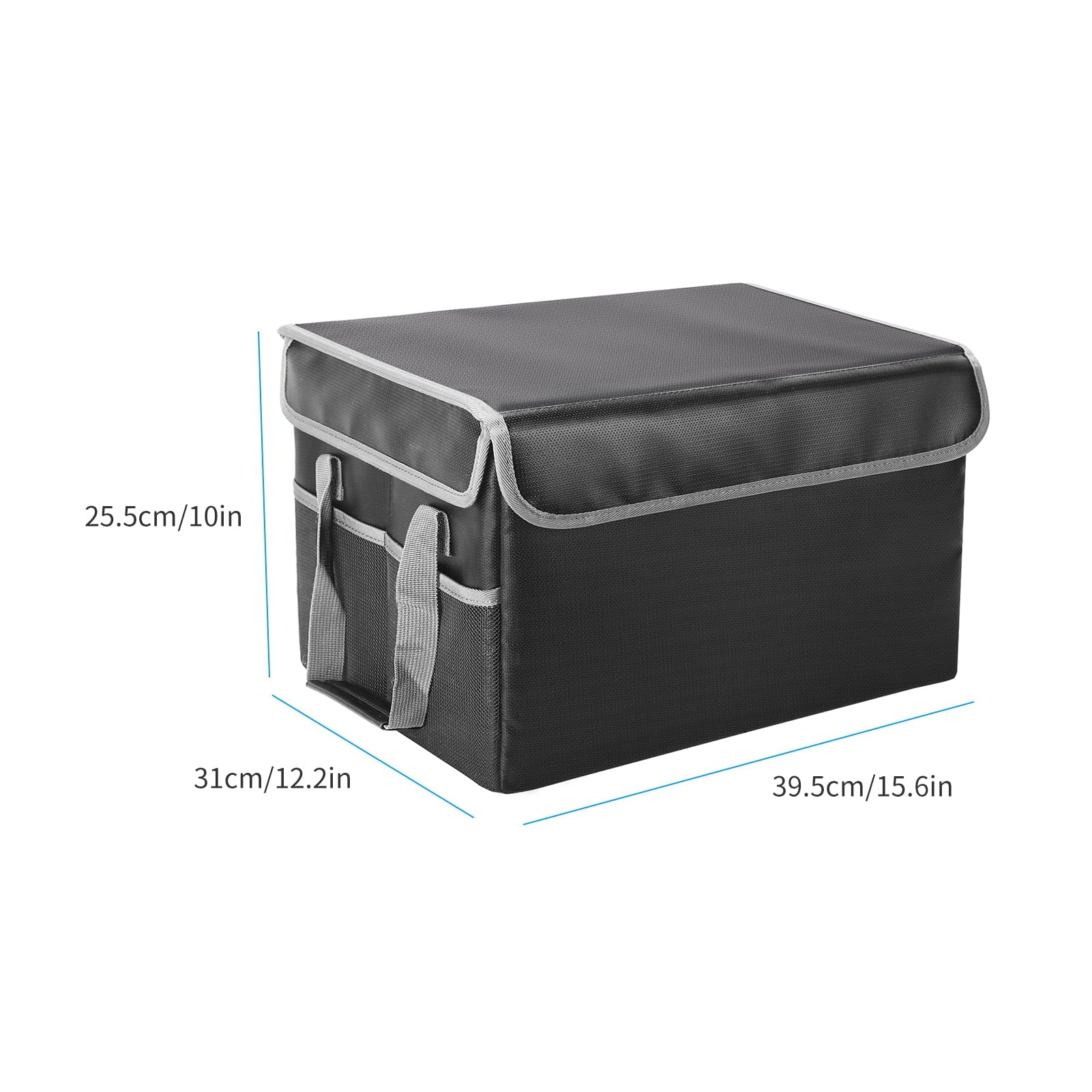 Andoer Fireproof Document Bag Fireproof Waterproof Sizetorage Box Sizeuitable for Hanging LetterLegal Folder Magazine Files Book Portable Home Office Car Box with Lid