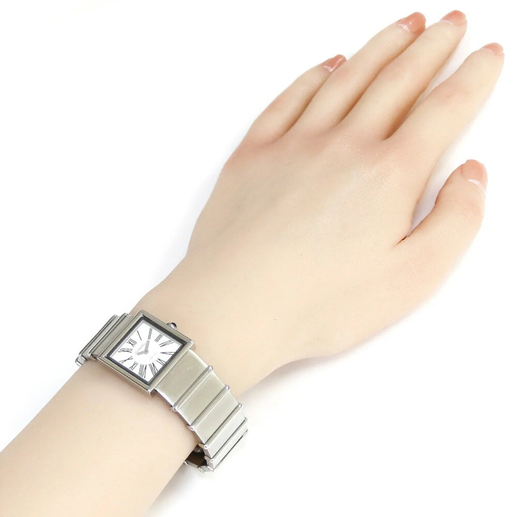 Pre-Owned CHANEL Mademoiselle Watch Sizetainless Sizeteel Quartz Ladies Wakeari Non-Waterproof (Fair)