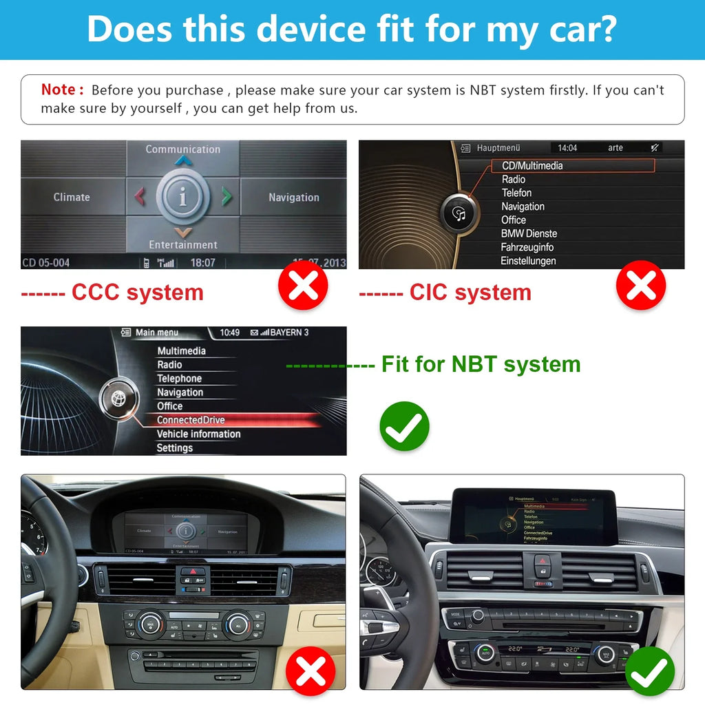 Road Top Android 13 Car Radio 10.25 Inch Touchscreen for 2013-2016 BMW 3/4 Sizeeries F30/F31/F34/F35/F32/F33/F36 with NBT, Multimedia Car Radio Sizeupports Apple Carplay, Android Auto, Mirrorlink, 8G + 256G