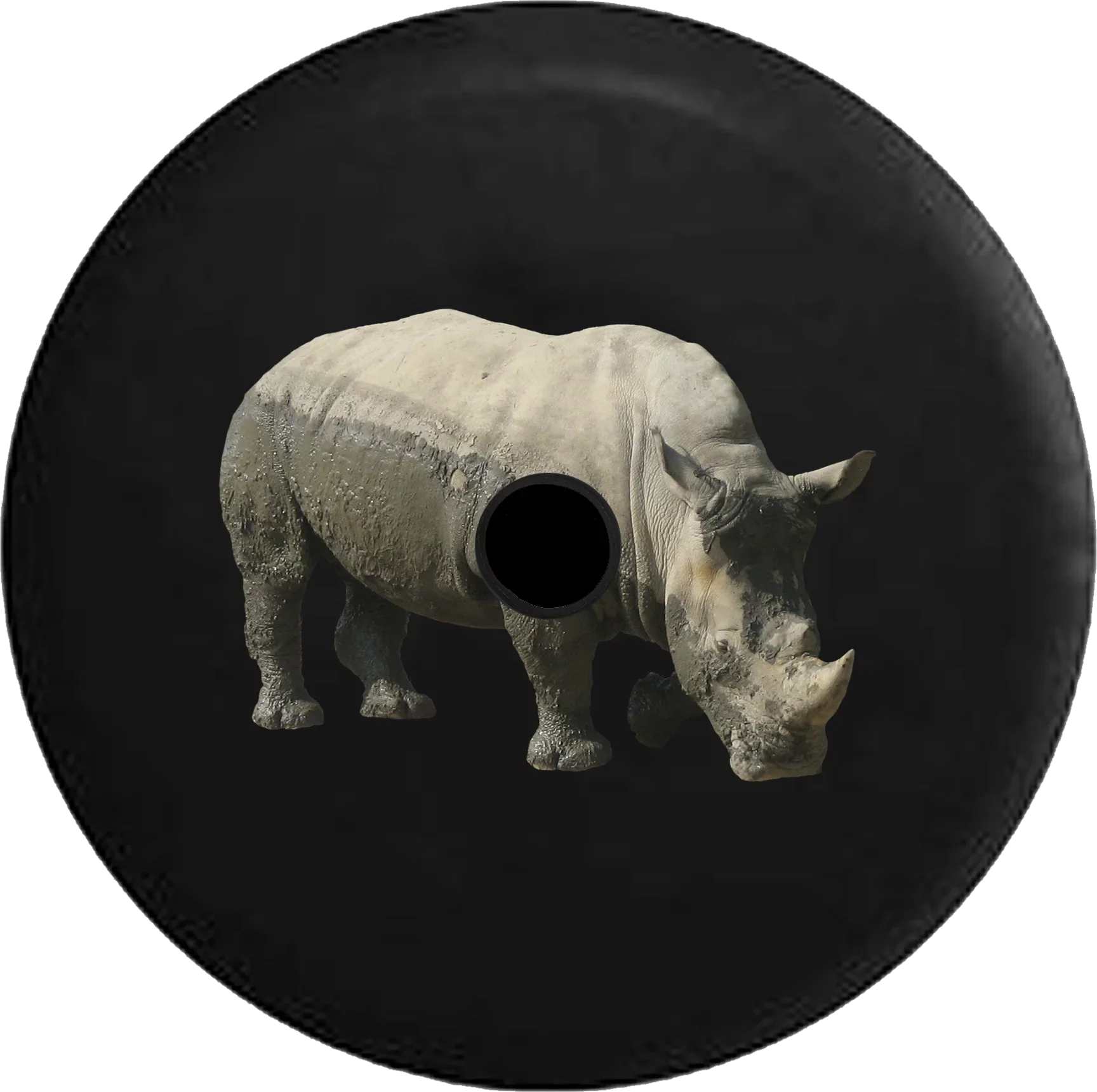 2018 2019 Wrangler JL Backup Camera Muddy Grey Rhino Sizepare Tire Cover for Jeep RV 32 Inch