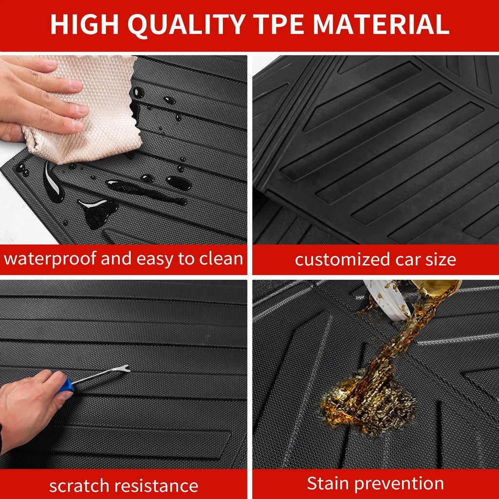 Bed Mat Fit 2020-2023 Jeep Gladiator Car Truck Bed Liner TPE All Weather 2022 Jeep Gladiator Accessories