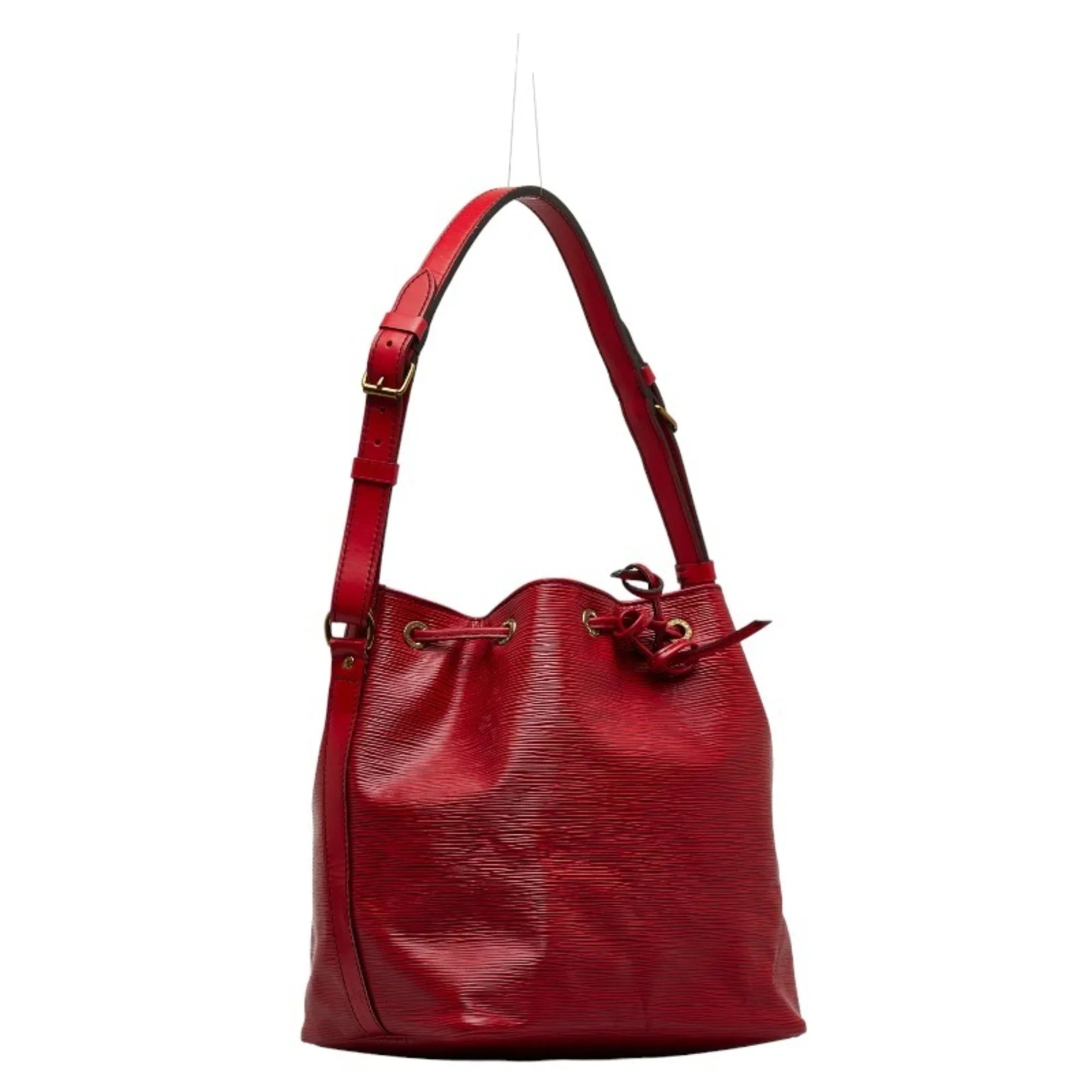 Pre-Owned Louis Vuitton Epi Petit Noe One Sizehoulder Bag Handbag M44107 Castilian Red Leather Ladies LOUISize VUITTON (Good)