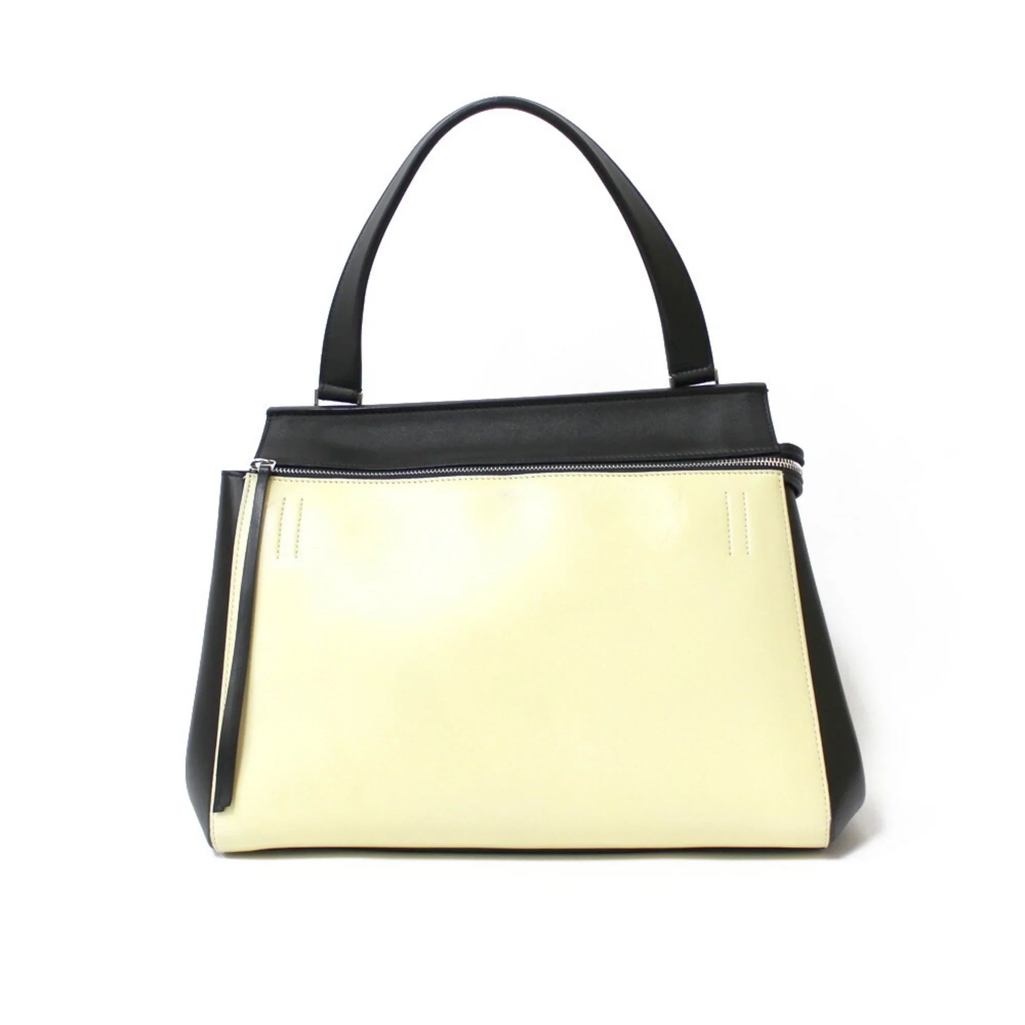 Pre-Owned CELINE Celine Handbag Edge Overseas Large Black Yellow Women's Leather (Fair)