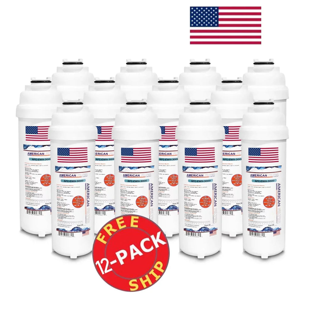 AFC Brand , Water Filter , Model # AFC-EWH-3000 , Compatible with HACG8SizeSize-WF - 12 Filters - Made in U.Size.A.