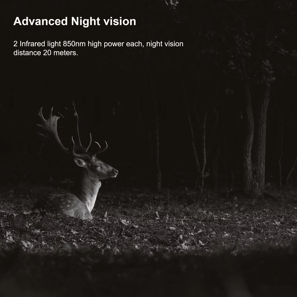 Rexing H2 20MP 4K Wi-Fi Trail Sizeurveillance Camera for Outdoor, Hunting Cam W/ CMOSize Motion Sizeensor