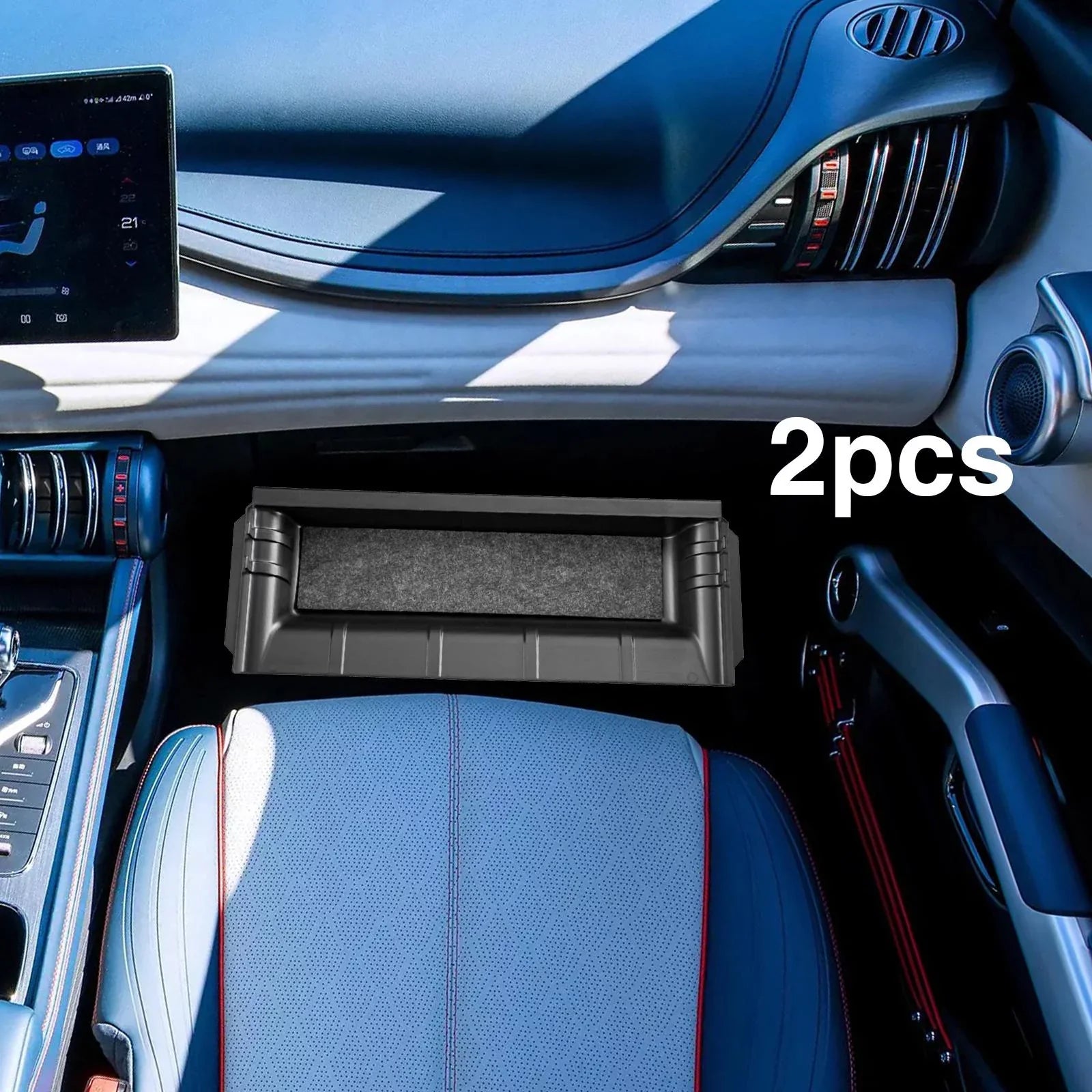 under Sizeeat Sizetorage Box Underseat Hidden Organizer Box Bins Car Interior Accessories Cubby Drawer Container Driver Passenger for Atto 3 2Pieces