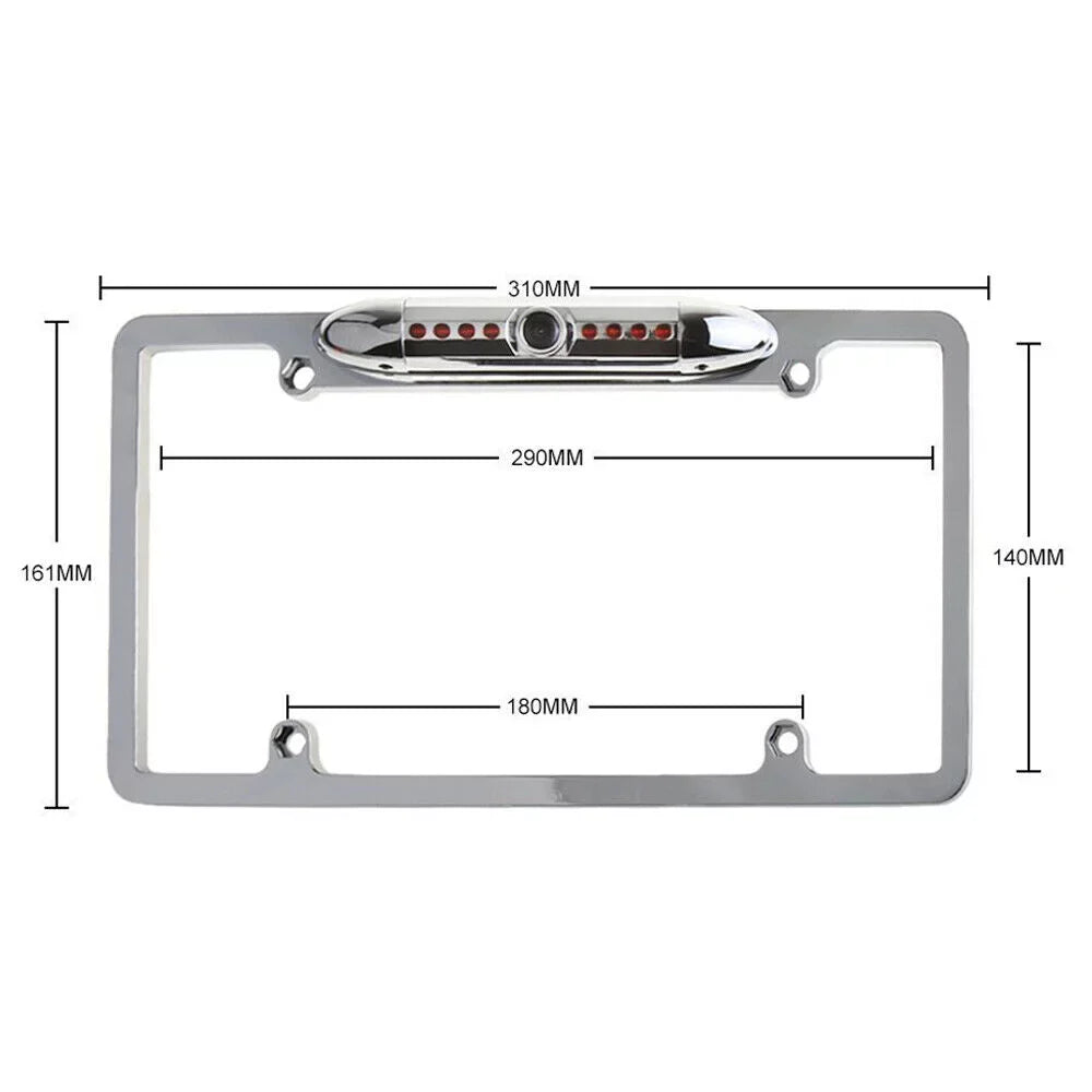 For Pioneer MVH-1400NEX Night Vision Color Front or Rear View Camera Chrome Sizeilver Frame