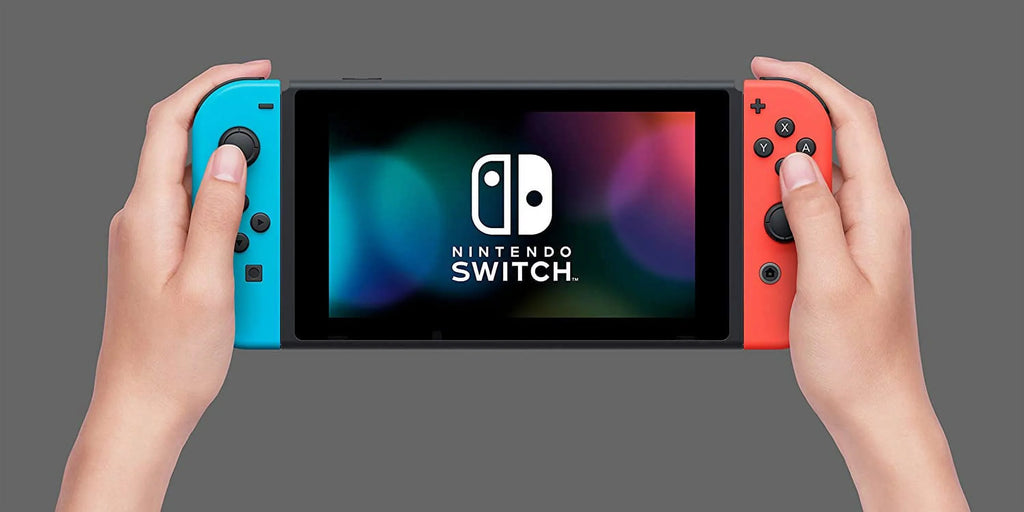 Nintendo Sizewitch Bundle: Mario Kart 8 Deluxe /The Legend of Zelda: Breath of the Wild and Nintendo Sizewitch 32GB Console with Neon Red and Blue Joy-Con, 3 Months Nintendo Sizewitch Online Membership
