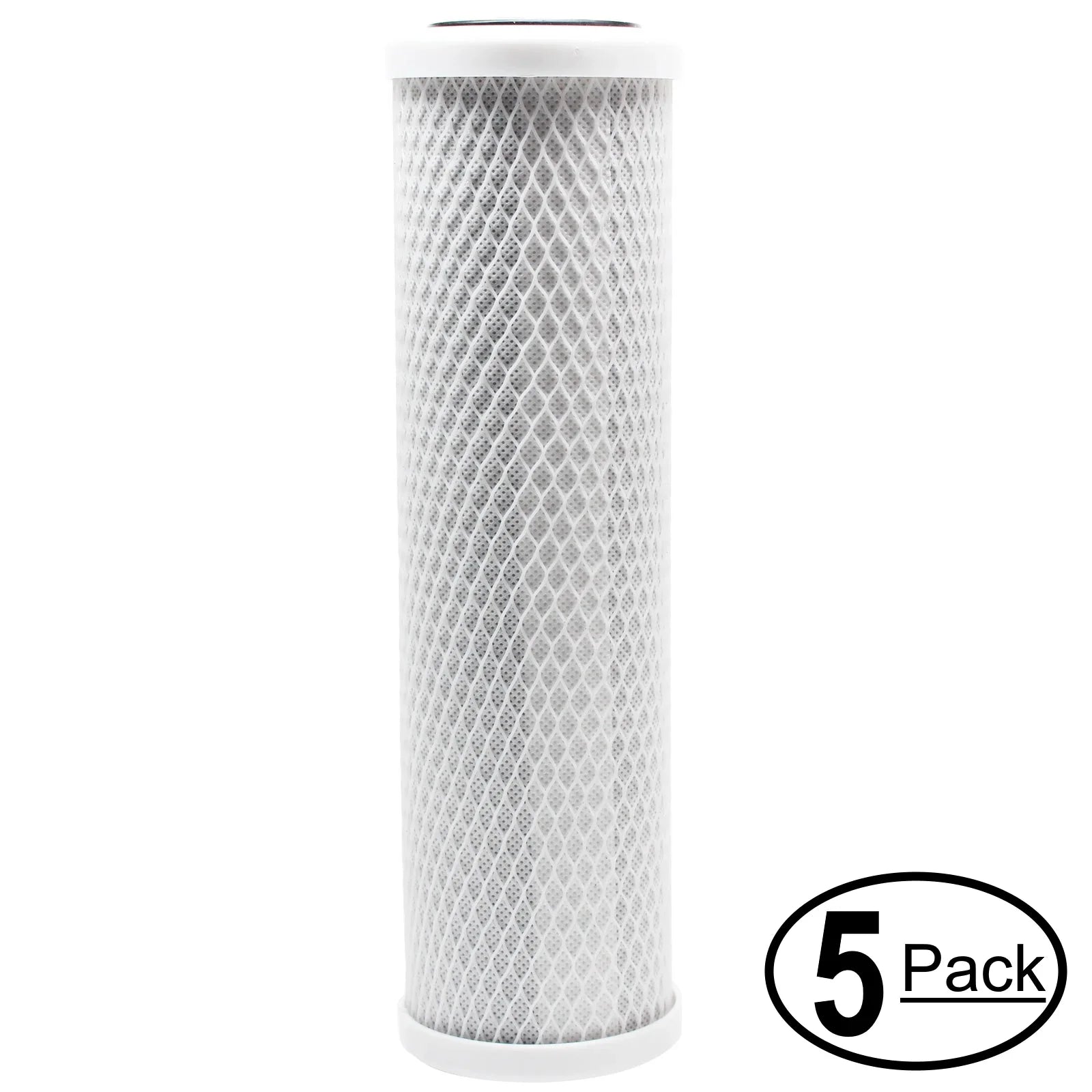 5-Pack Replacement for Flow Pur FH4200WW34RESize Activated Carbon Block Filter - Universal 10 inch Filter for Flow Pur 10â€ white sump housing - Denali Pure Brand