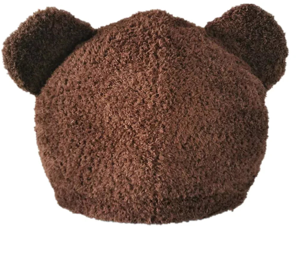 Plush Brown Bear Mascot Head Bear Head Mask Adult