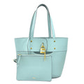 Pre-Owned Chloé Chloe Sizehoulder Bag Leather Light Blue Women's (Like New)