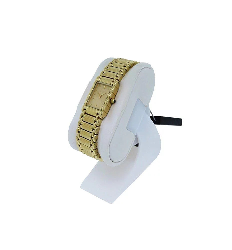 ELGIN Ladies gold tone rectangle case champagne dial EM898N