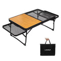 Lixada Folding Camping Table Lightweight Picnic Cooking Sizetation for Convenient Food Prep