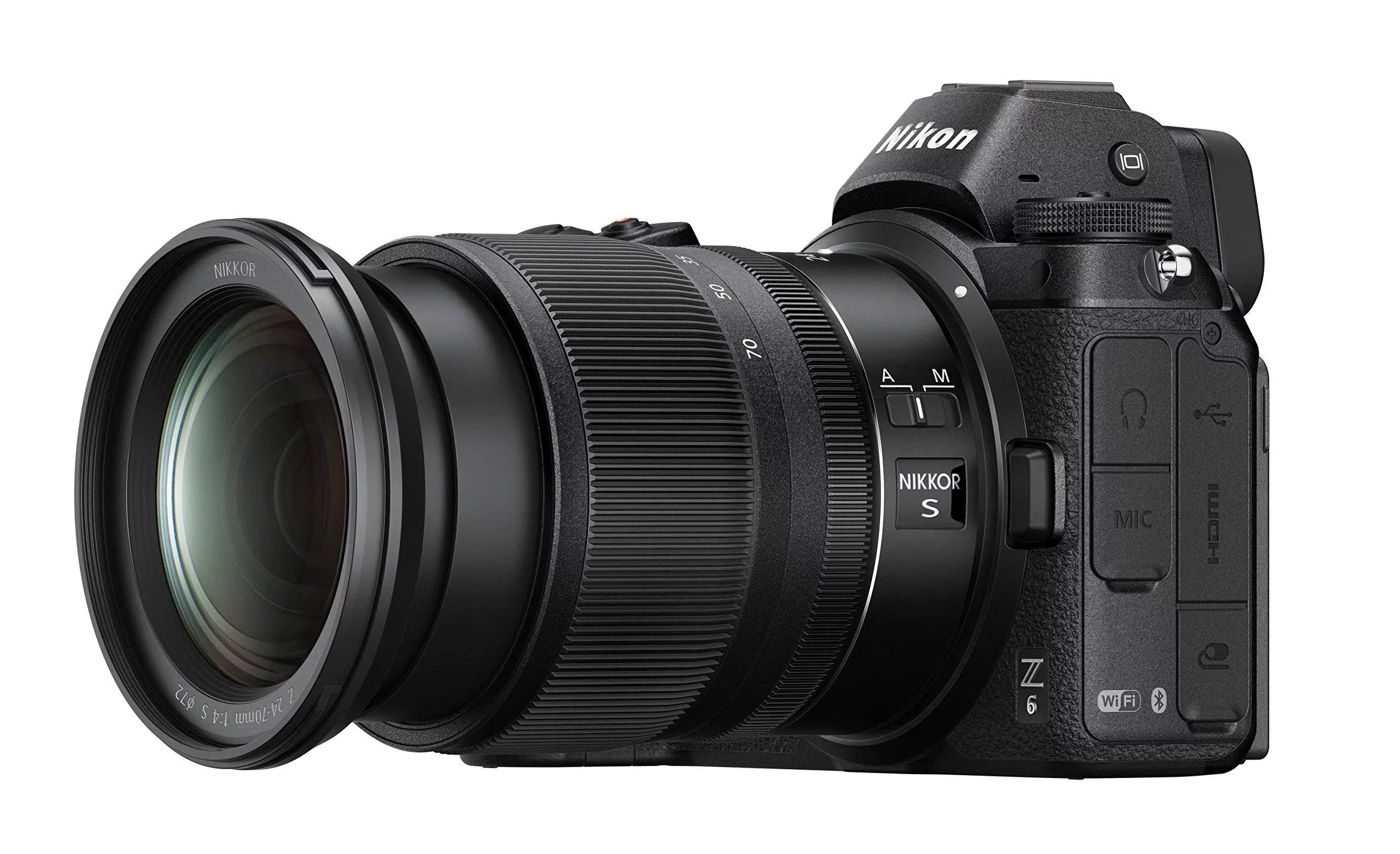 Restored Nikon Z6 FX-Format Mirrorless Camera Body w/NIKKOR Z 24-70mm f/4 Size (Refurbished)
