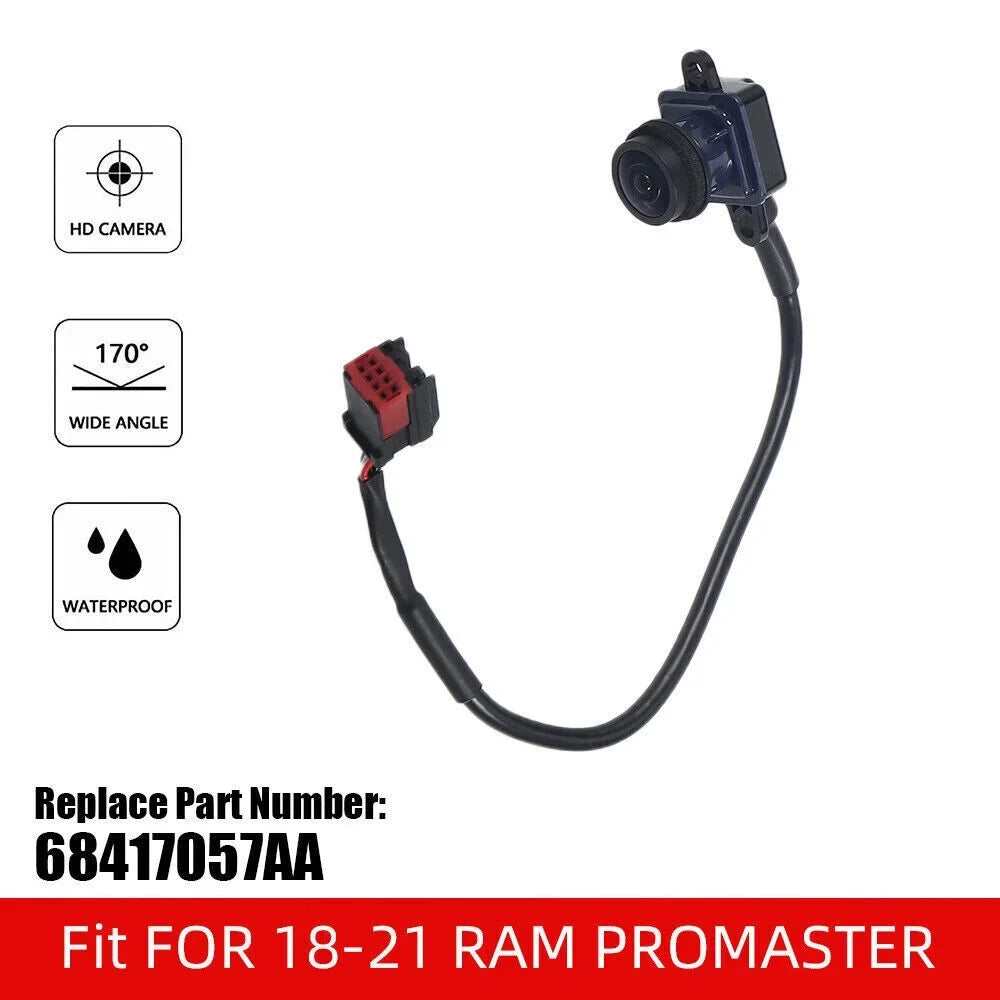 KingFurt OE Rear View Camera 68417057AA for RAM Promaster 1500 2500 3500 2018-2021, Genuine Replacement, 1 Camera