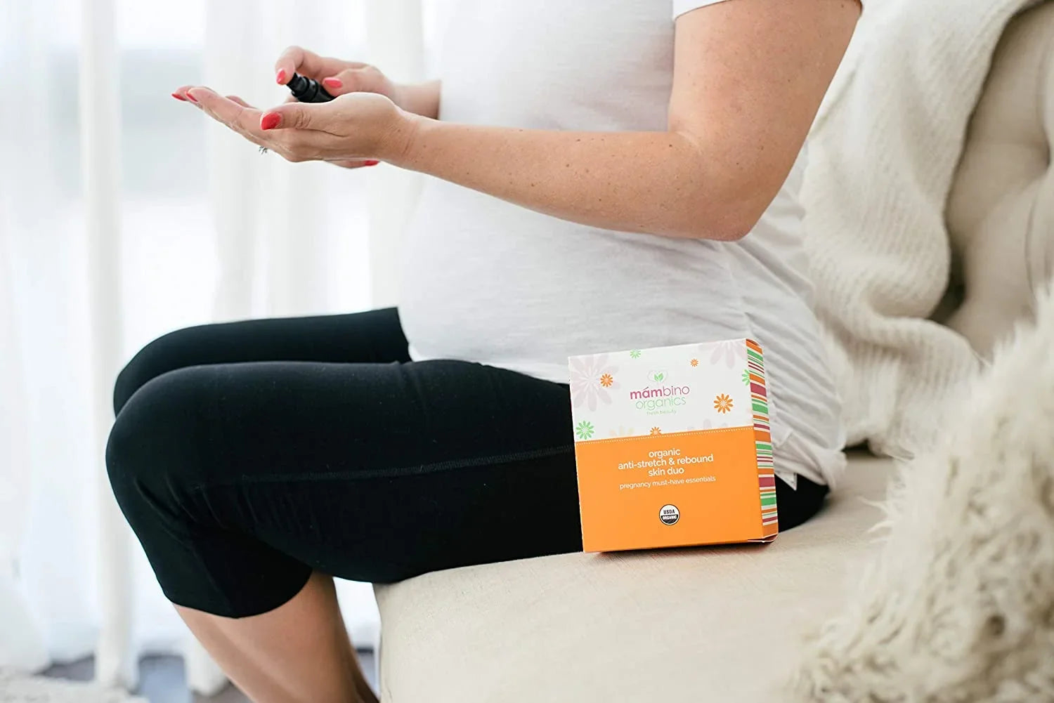 Mambino Organics Oh Baby! Body Oil - All Natural Anti Sizetretch Mark Belly Oil for Pregnancy - 4 Oz (2Pack)