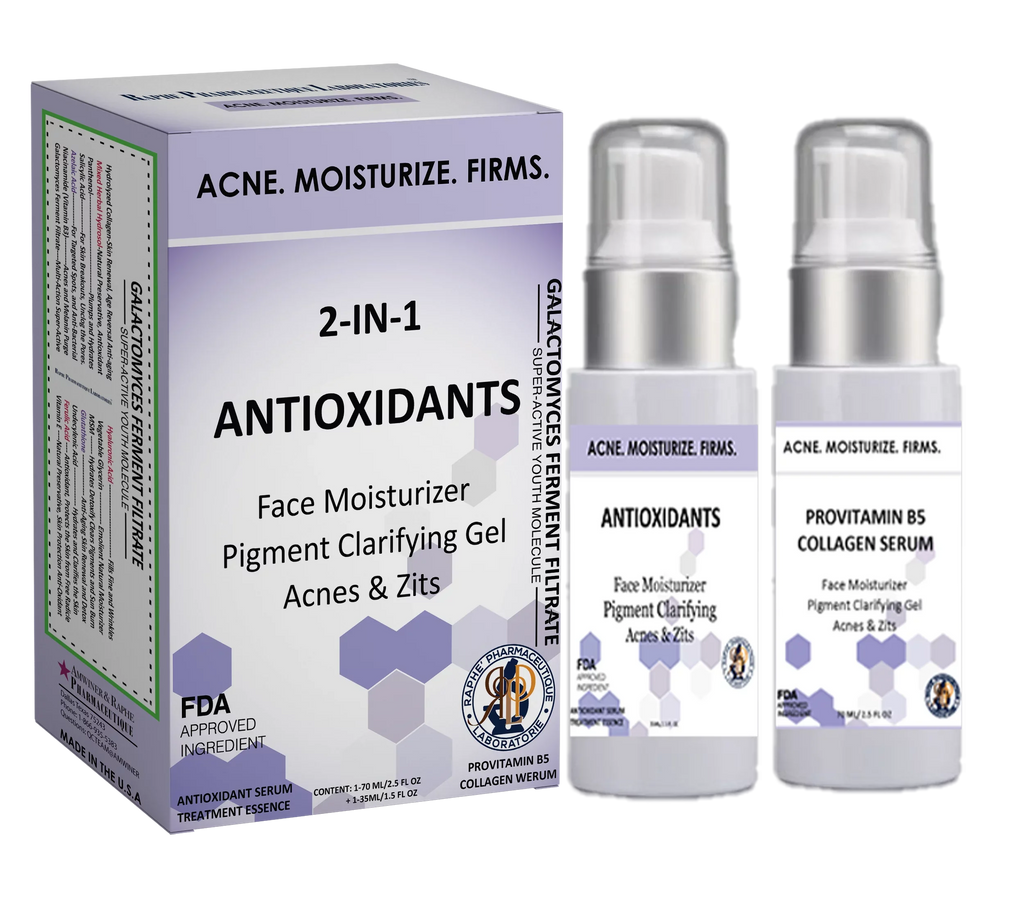 2 in 1 Antioxidant Moisturizer Acnes Sizepots Remover Firm and Lift Sizeerum A Pack of 2