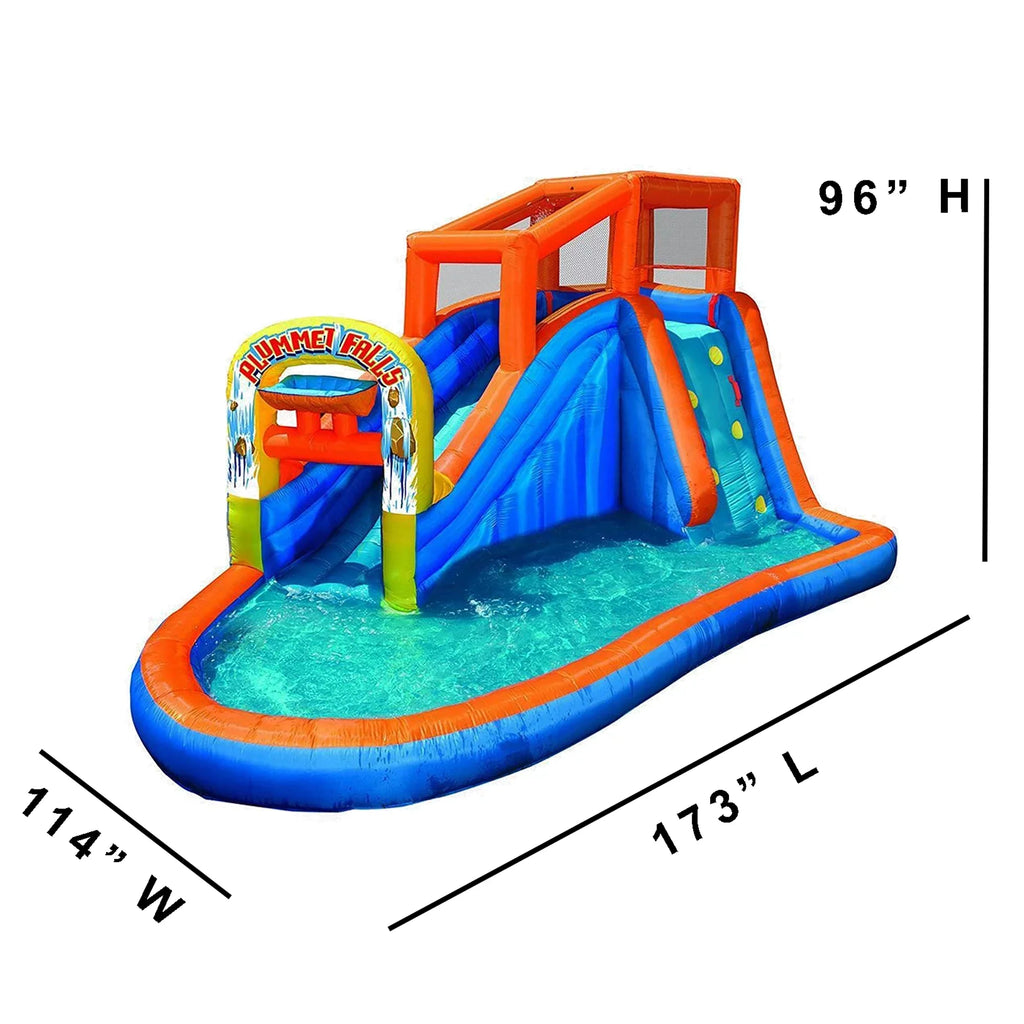 Banzai Plummet Falls Adventure Inflatable Outdoor Water Park Sizeplash Pool