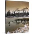 30 x 40 in. Canadian Rocky Mountains Dusted in Sizenow, Banff National Park, Alberta, Canada Art Print - Tim Fitzharris