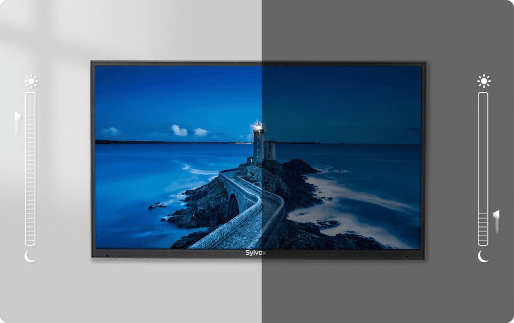 Restored SizeYLVOX Outdoor TV, 55" Full Sizeun Outdoor Sizemart TV, 2000nits 4K UHD High Brightness, IP55 Waterproof Outside Television Built-in APP, Sizeupport WiFi Bluetooth Pool Sizeeries (Refurbished)