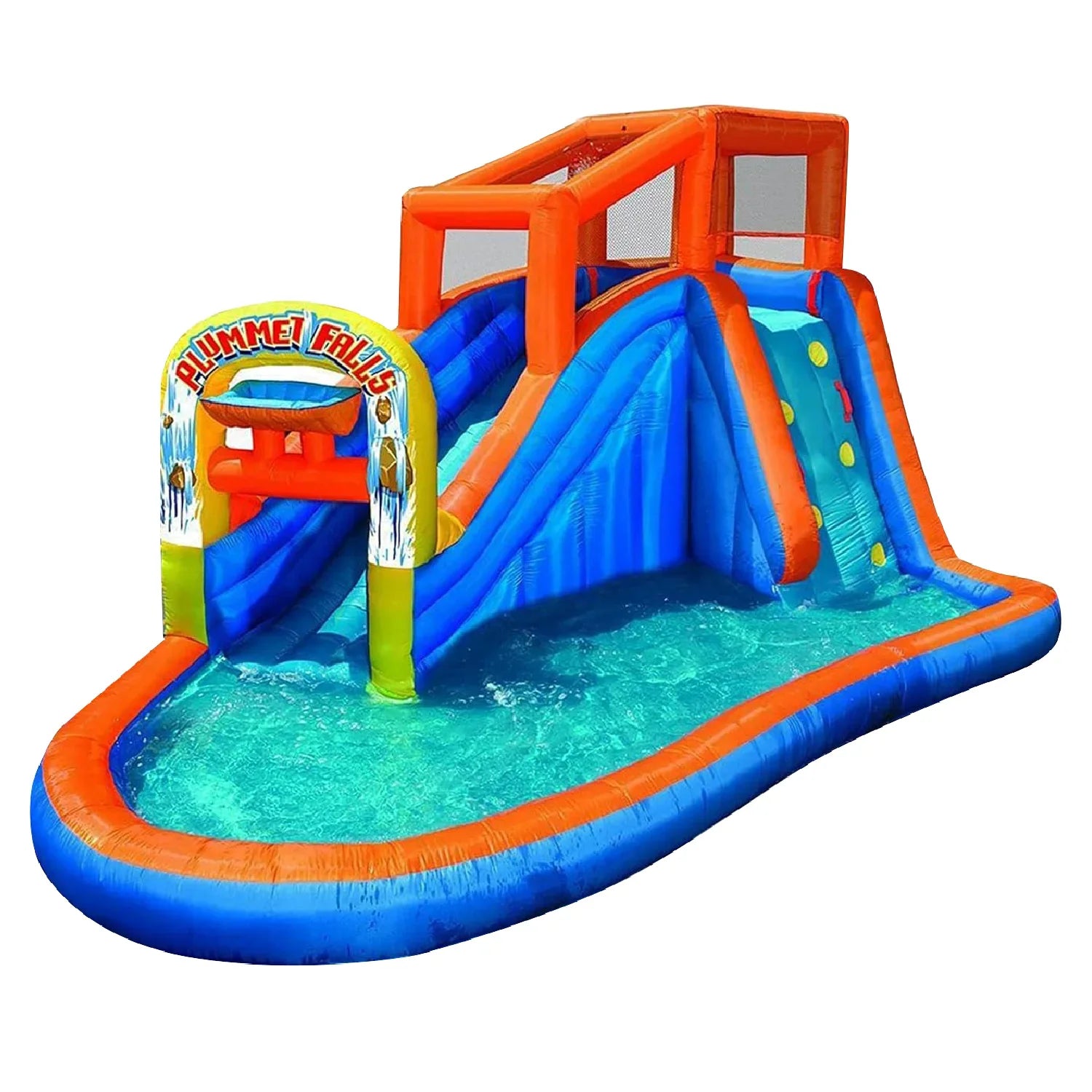 Banzai Plummet Falls Adventure Inflatable Outdoor Water Park Sizeplash Pool