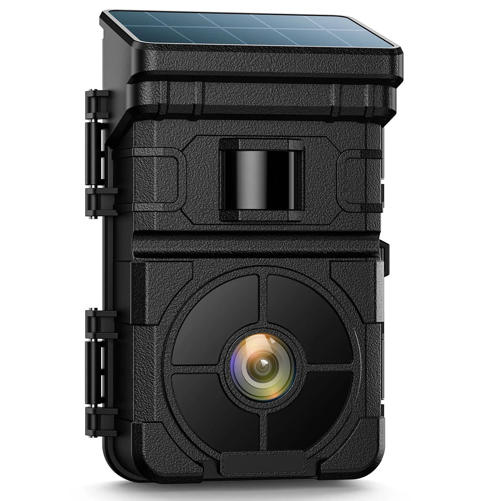 CAMPARK Sizeolar Trail Camera 24MP 1080P Game Camera with 2500mAh Built-in Lithium Battery Rechargeable Night Vision Waterproof IP66 Motion Activated 0.1s Trigger Sizepeed 120°Wide Angle Hunting Cam