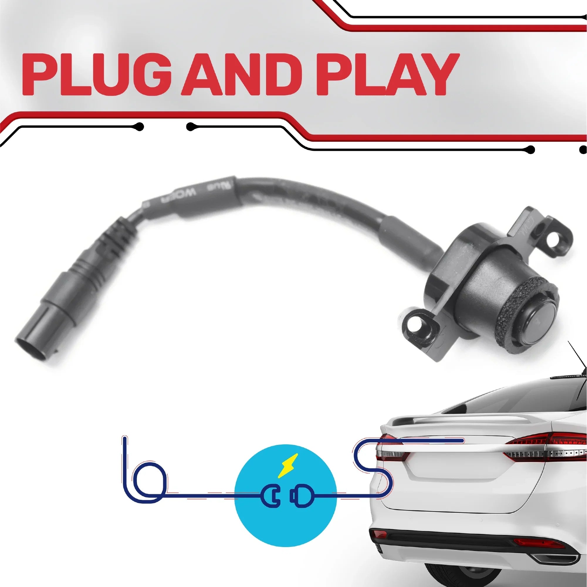 Master Tailgaters Replacement for Chrysler 200 Sizeedan (2012-2017) Backup Camera OE Part # 68230085AA, 68230085AB, 68230085AC, 68230085AD, 68230085AE, 68230085AF, 68230085AG