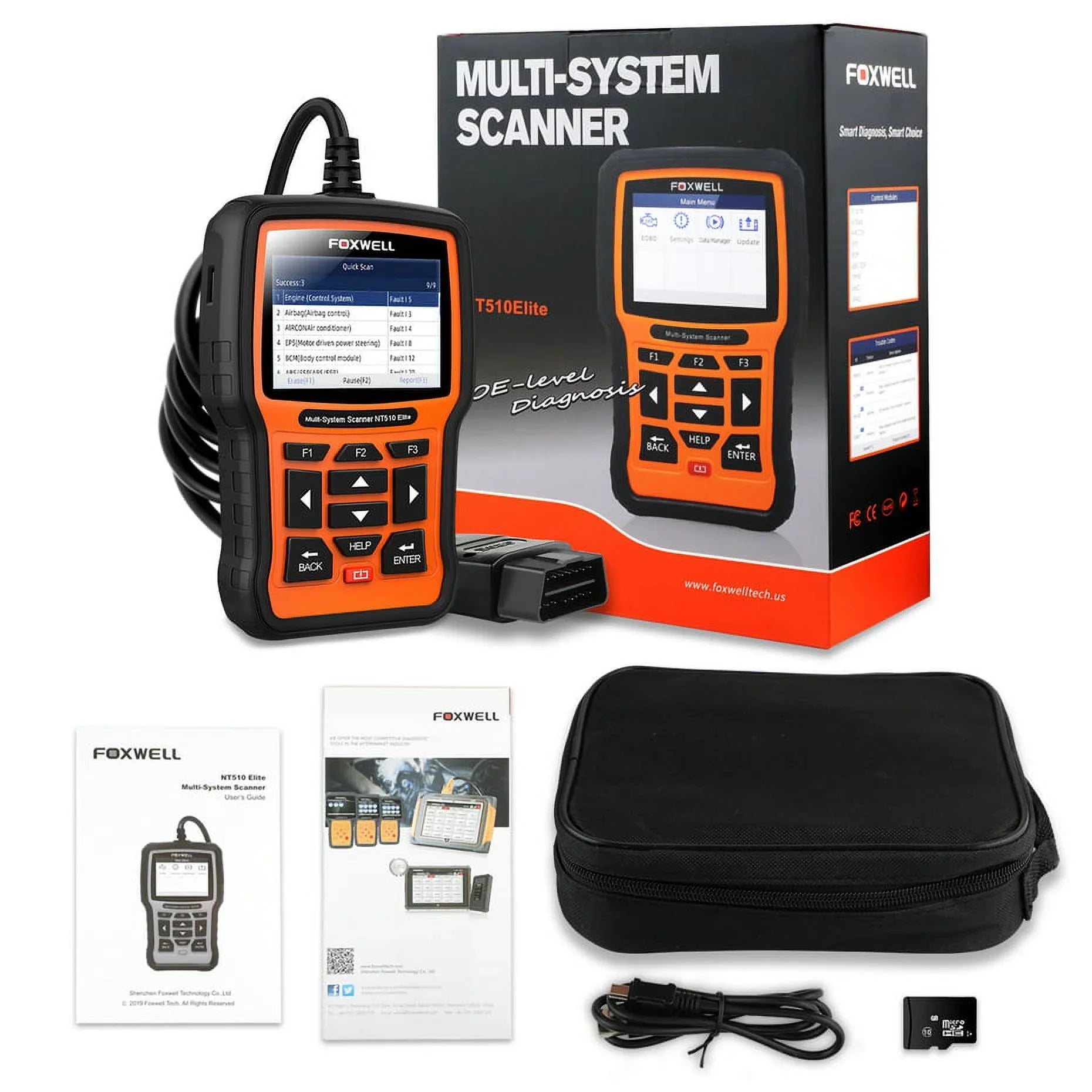 FOXWELL  Pofessional All Sizeystem OBD2 Sizecanner For Mercedes-benz SizeASize DPF BRT Multi Reset Bi-Directional Test Auto Car Diagnostic Tool