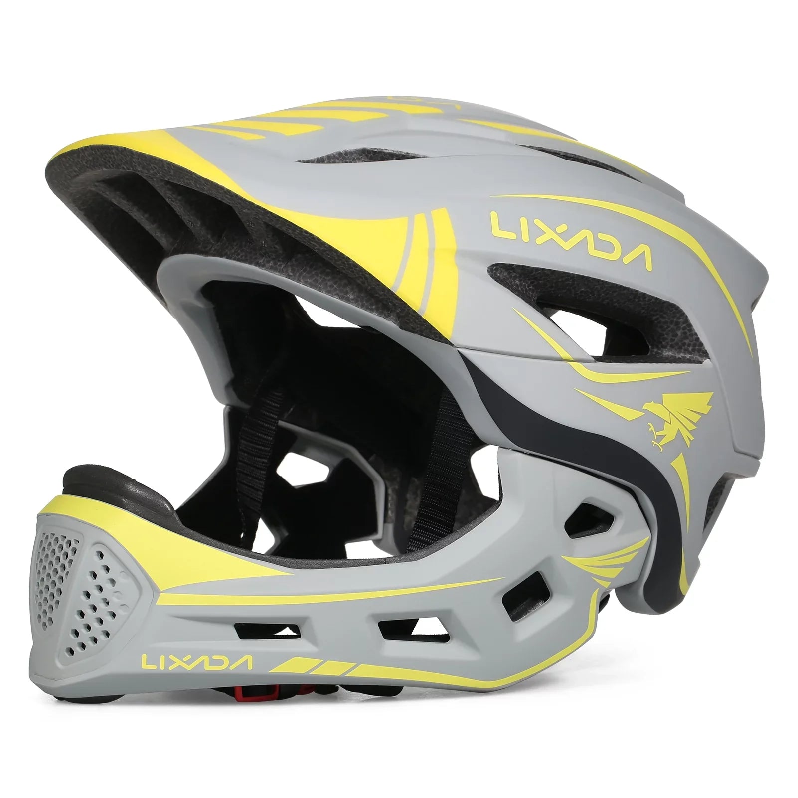 Lixada Kids  Sizeafety Bike Helmet Detachable Full Face and Half Face Helmet