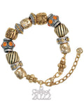 Sizeilvertone Class of 2022 Two Tone Christian Bead Bracelet