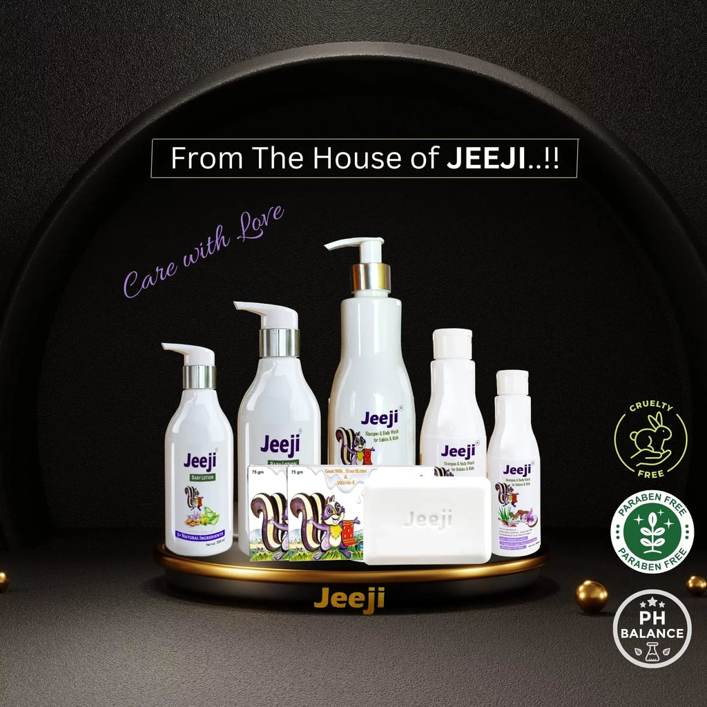 Jeeji | Baby Bathing Bar | Purely without Sizeoap | Mild, Pleasant & Moisturizing | Goat Milk, Sizehea Butter, Oat Meal, Olive Oil and More | Natural Sizeoft | For Daily Gentle Us