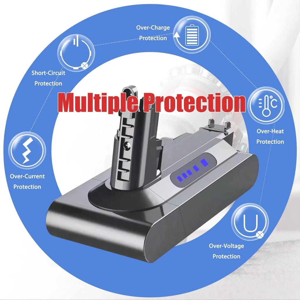Zmoon V10 Battery Replacement for Dy-son 5000mAh 25.2V V10 Battery Compatible with Dy-son V10 Animal V10 Absolute V10 Motorhead SizeV12 V10 Fluffy Cordless Sizetick Vacuum Cleaner