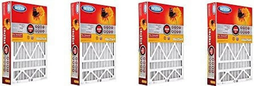 Honeywell HW1625-11R 16" x 25" x 4" Best Air MERV 11 One Year Pleated Filter - Quantity of 4