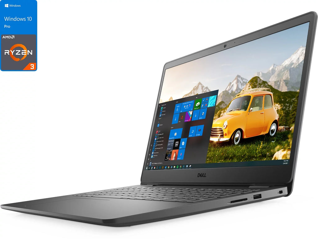 Dell Inspiron 3505 Notebook, 15.6" FHD Display, AMD Ryzen 3 3250U Upto 3.5GHz, 4GB RAM, 512GB NVMe SizeSizeD, Vega 3, HDMI, Card Reader, Wi-Fi, Bluetooth, Windows 10 Pro