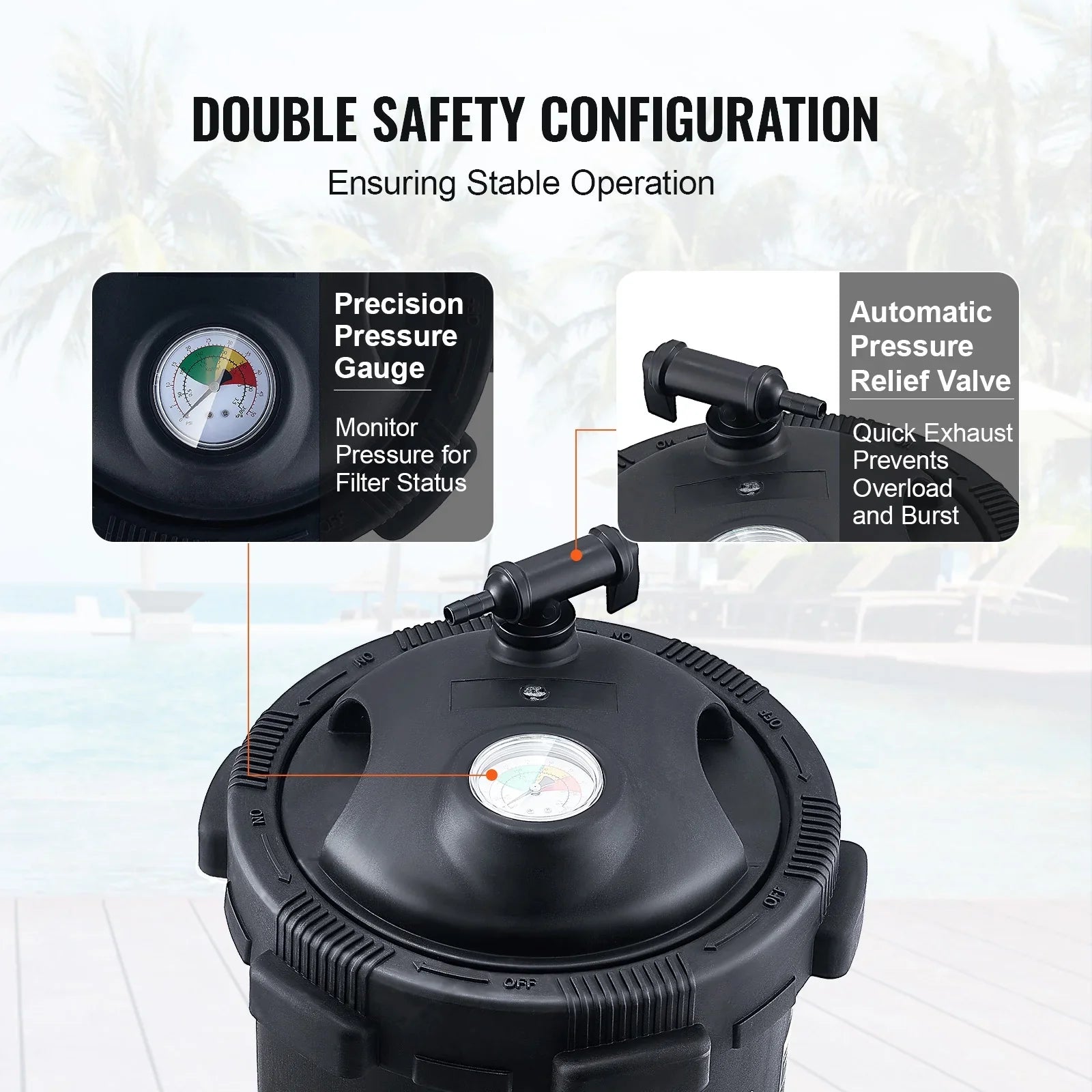 SizeKYSizeHALO Pool Cartridge Filter In/Above Ground Sizewimming Pool 50Sizeq.Ft Filtration
