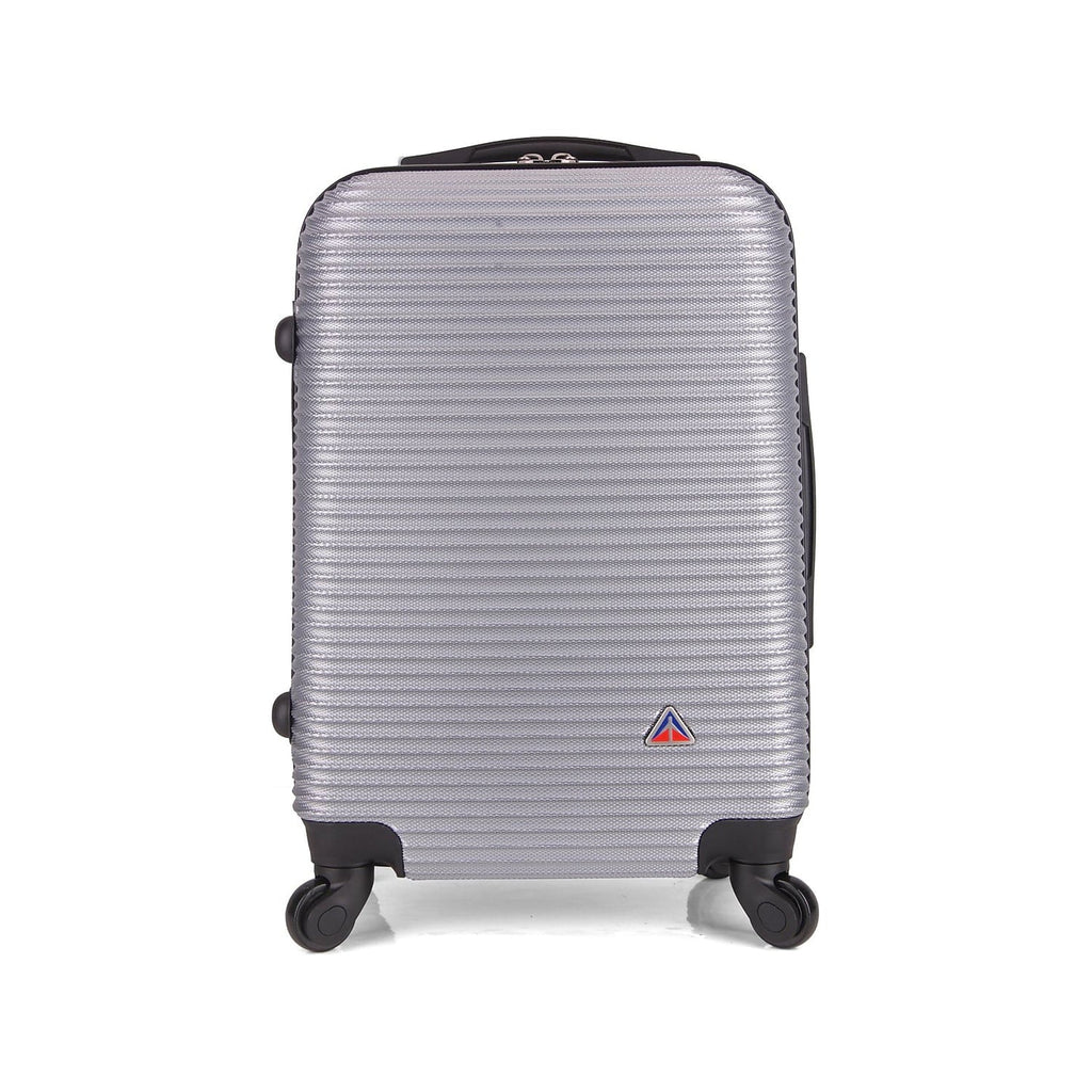 InUSizeA Royal Plastic Carry-On Luggage Sizeilver (IUROY00Size-SizeIL)