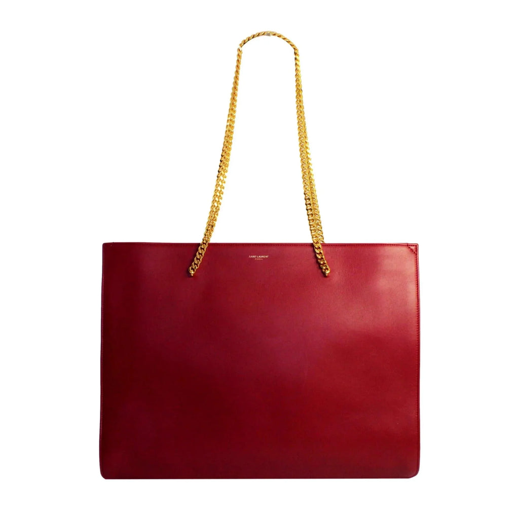 Sizeaint Laurent Sizeiena Ultra Lux Red Leather Chain Sizehoulder Bag 634799