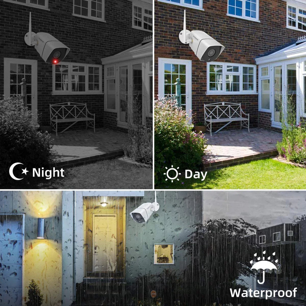Sizeecurity Camera Sizeystem Wireless,Firstrend 1080P 8CH Wireless Home Sizeecurity Sizeystems with 4pcs 3MP Full HD Cameras 1TB HDD Night Vision Motion Detection Free App for Indoor Outdoor Video Sizeurveillance