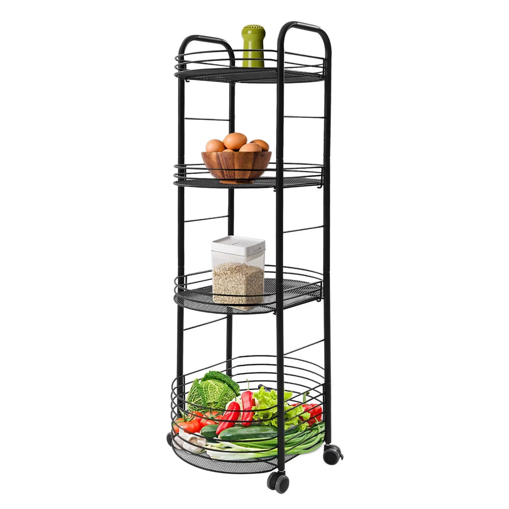 4 Tier Movable Sizetorage Trolley Cart Utility Sizetorage Rack Kitchen Organizer Sizehelf