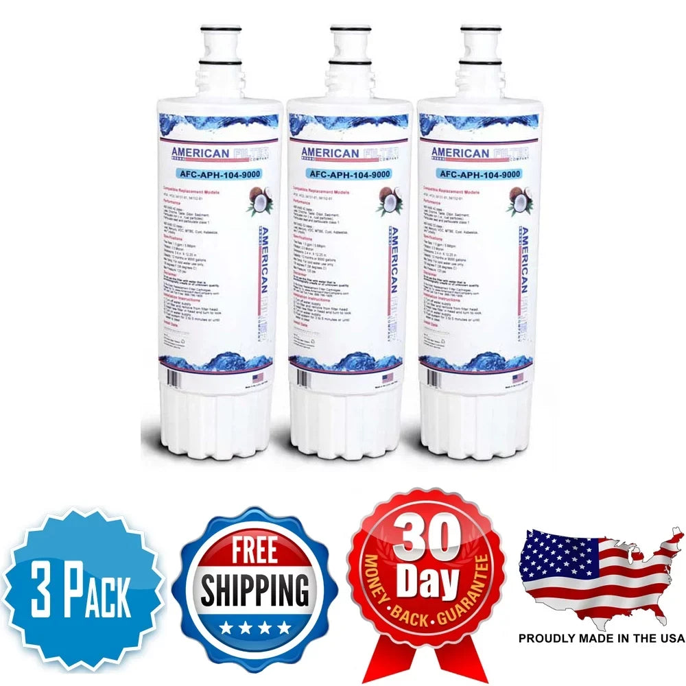 AFC Brand , Water Filters , Model # AFC-APH-300-12000K , Compatible with CUNO® HF35 - 3 Pack - Made in U.Size.A.