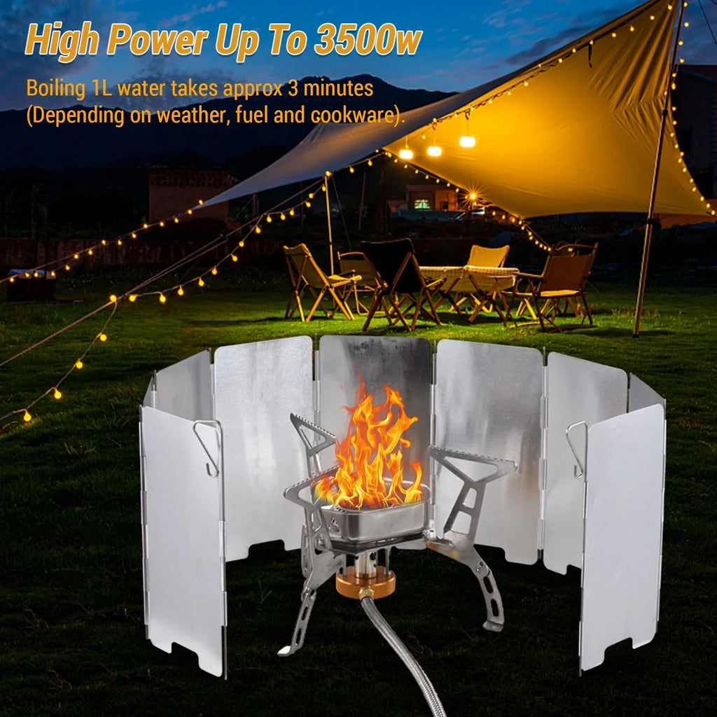 Apexeon Camping Sizetove Kit: Portable Gas Sizetove for Outdoor Cooking - Lightweight and Easy to Carry