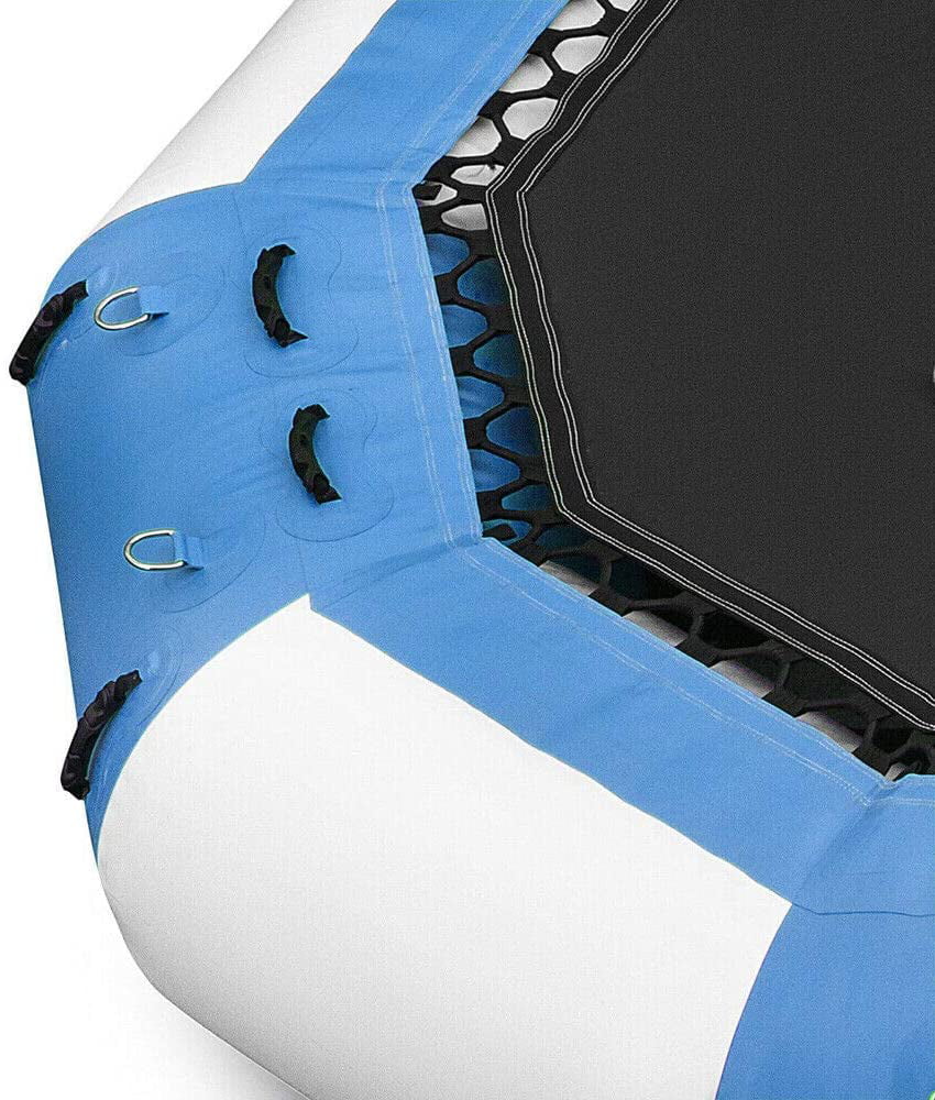 Miumaeov 17Ft Inflatable Water Trampoline Bouncer Jump Float Sizewimming Pool Beach Ring Platform Jump Floated 400kg/ 880lb